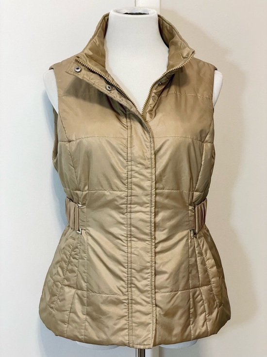 New York & Company Jackets & Blazers - New York & Company Women's Quilted Puffer Vest Gold Brown Size M